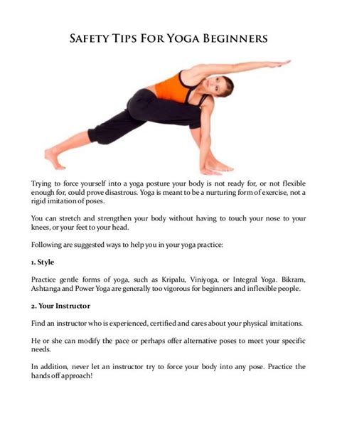 Basic Yoga Safety Guide