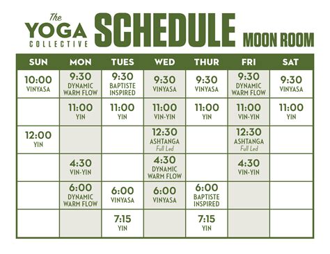 Best Studio Schedule By Yoga Terriers