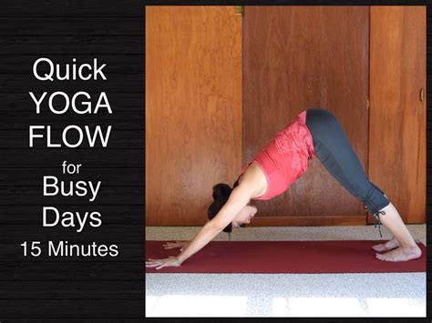 Quick Yoga Flow for Busy Days