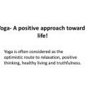 Yoga for Positive Thinking A Simple Approach